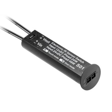 GTV Univerzalno brezkontaktno stikalo 3v1 črno 12/24V z zatemnilnikom AE-WBCUNI-10
