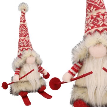 Božiček na saneh, SVETLEČ, božič 31 cm, JUMI palček