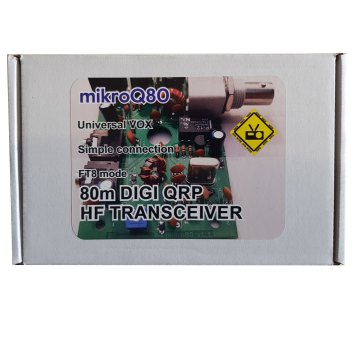 mikroQ80 - 80m DIGI QRP FT8 oddajnik-sprejemnik - DIY komplet