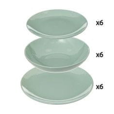 5Five® Colorama 18-DELNI NAMIZNI PRIBOR, mint, KERAMIKA