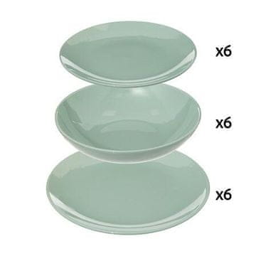 5Five® Colorama 18-DELNI NAMIZNI PRIBOR, mint, KERAMIKA