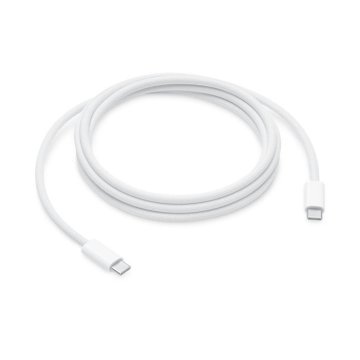 shumee Originalni APPL 240W pleteni USB-C v USB-C polnilni in podatkovni kabel (2 m, bel, MU2G3ZM/A)