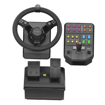 shumee LOGI G Farm Simulator Heavy Equipment Bundle – igralni volan, pedala in stranska plošča za PC (945-000062)