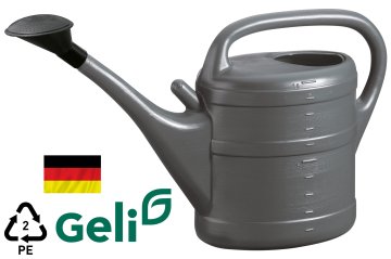 ANGELI Zalivalka z nastavkom za škropljenje + cedilo, 10 l antracit - večsezonska