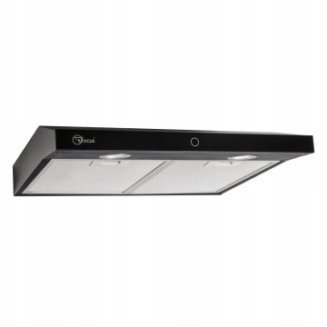 Focus Modo Slim 60cm ČRNA kuhinjska napa/vetrobran - zaslon na dotik za namestitev pod omarico