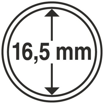 Leuchtturm - Plastična kapsula za kovance 16,5 mm 100 kosov