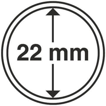 Leuchtturm - Plastična kapsula za kovance 22 mm 100 kosov