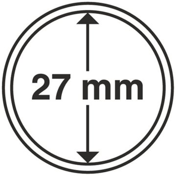 Leuchtturm - Plastična kapsula za kovance 27 mm 100 kosov