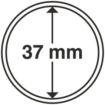 Leuchtturm - Plastična kapsula za kovance 37 mm 100 kosov