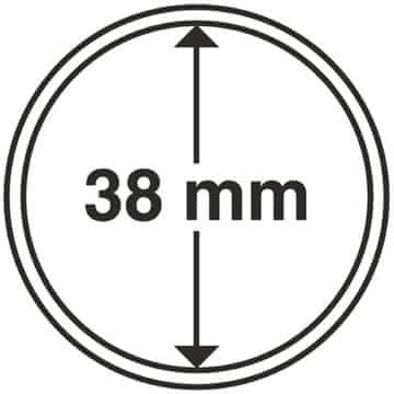Leuchtturm - Plastična kapsula za kovance 38 mm 100 kosov