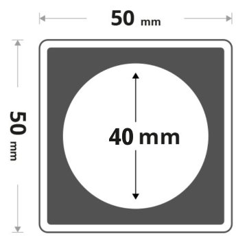 Leuchtturm - Plastični pokrov Quadrum Intercept (premer: 40 mm) (6 kosov)