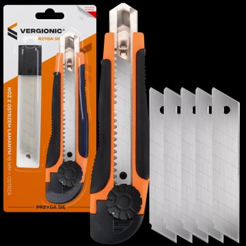 18 MM NOŽ Z ODLOMLJIVIM REZILOM UNIVERZALNI KOMPLET NOŽEV ZA REZANJE + VLOŽKI