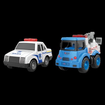 KOMPLET POLICIJSKIH IGRAČ Z 2 AVTOMOBILI ZA OTROKE