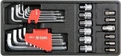 YATO VLOŽEK ZA PREDAL, INSERTNI, TORX KLJUČI, NASTAVKI 31 KOSOV YT-55451
