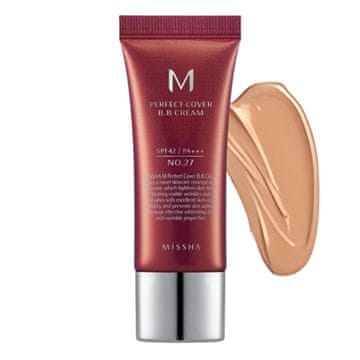 MISSHA - M Perfect Cover BB krema SPF42/PA+++ - prekrivna BB krema - št. 27 Honey Beige - 20 ml