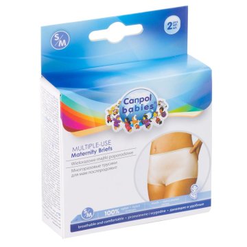 Canpol babies Poporodne mrežaste hlačke za večkratno uporabo, velikosti L/XL,