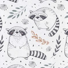 Ceba Baby Zložljiva previjalna podloga 60x40 Raccoon,