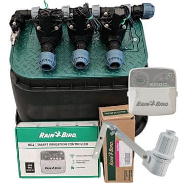 Rain Bird 3-delni komplet: razdelilnik s kompresorjem, RC2, RSDBex, korito, PE 32