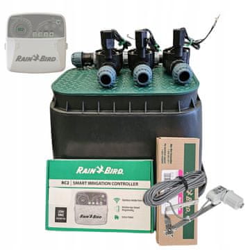 Rain Bird 3-delni komplet: kolenčni razdelilnik, RC2, RSDBex, korito, PE 32