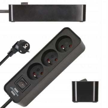 Brennenstuhl Podaljšek s 3 vtičnicami, 1,5 m kabel