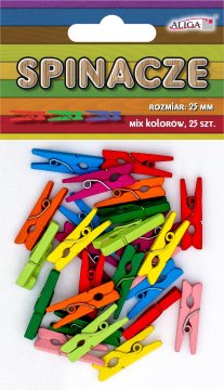 Aliga sponke/sponke 25 kosov MEŠANICA BARV 25 mm | SPIN-0547