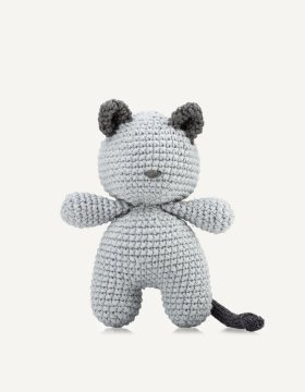 Kvačkana pasja igrača Charlie the Kitten s škripalko