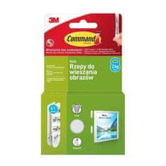 3M 3M obešalniki za slike Command Velcro, majhni, beli, 4 pari, 2 kg, 17202..