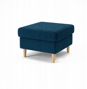 SP Tabure za fotelj Uszak | Tabure Carl | Dnevna soba Pisarna 50x50x40 temno modra S13