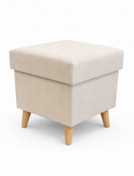 SP Knypek tabure s shrambo, dnevna soba, 36x36x41, krem
