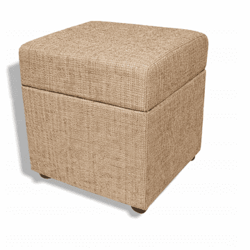 SP Kvadratni tabure s shrambo, dnevna soba, spalnica, 38x38x42, medena, OTTO BM