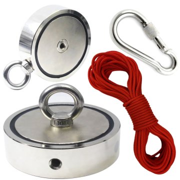 Kraft&Dele Magnetni nosilec neodimski magnet 100 kg + vrv