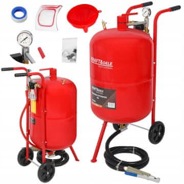 Kraft&Dele Peskalnik 80L s sifonom + dodatki 700 l/min 7,5 bara 0,1–1,00 mm