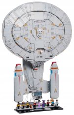 Črna navpična podlaga iz opeke za LEGO 10356 IKONE - Star Trek: Enterprise