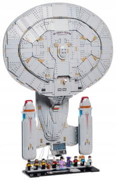 Črna navpična podlaga iz opeke za LEGO 10356 IKONE - Star Trek: Enterprise
