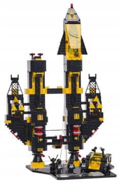 Črna podlaga iz kock za LEGO 10355 ICONS - Blacktron Renegate