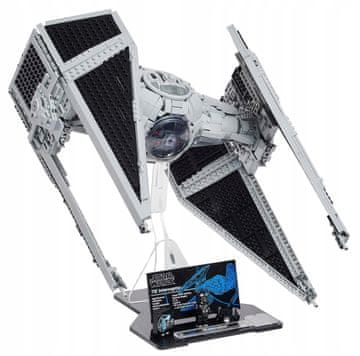 Črna podlaga iz kock za LEGO 75382 Vojna zvezd - prestreznik TIE