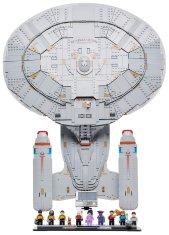 Črna navpična podlaga iz opeke za LEGO 10356 IKONE - Star Trek: Enterprise