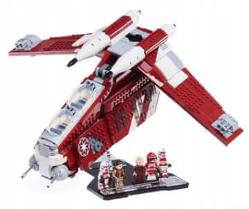 Črna podlaga iz kock za LEGO 75354 Vojna zvezd - bojna ladja