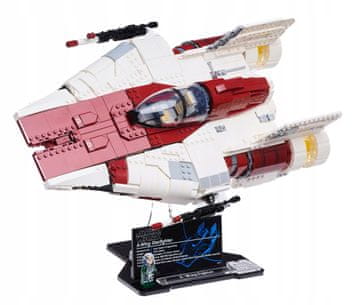 Črna podlaga iz kock za LEGO 75275 Vojna zvezd - Zvezdni lovec A-wing