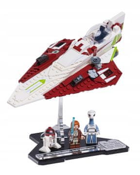 Črna podlaga iz kock za LEGO 75333 Vojna zvezd - Obi-Wanov Jedijski zvezdni lovec
