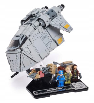 Črna podlaga iz kock za LEGO Star Wars 75338 - Ferrix Ambush