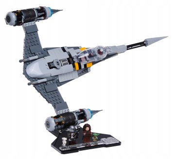 Črna podlaga iz kock za LEGO Star Wars 75325 Mandalorianov lovec N1