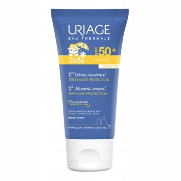 Uriage Bébé 1st mineralna krema SPF 50+ mineralna krema za sončenje SPF 50+