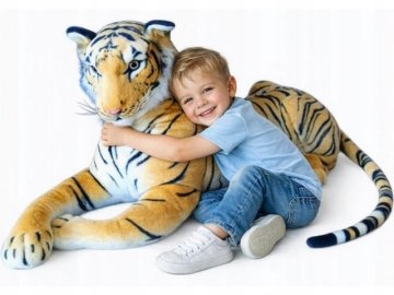 Velika plišasta maskota tiger za darilo 110+60 cm