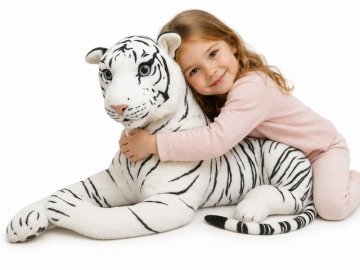Tiger Sneguljčica Mačka XL Velika Plišasta Igrača Plišasta Igrača Darilo