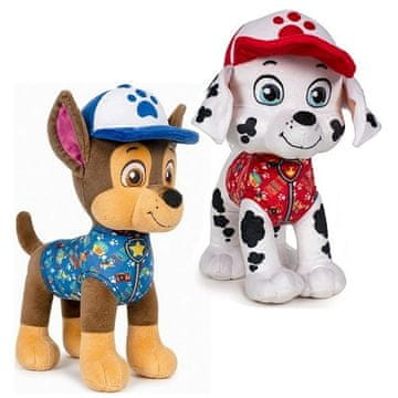 Play By Play Plišaste igrače Paw Patrol Marshall gasilec + Chase policist 19 cm komplet