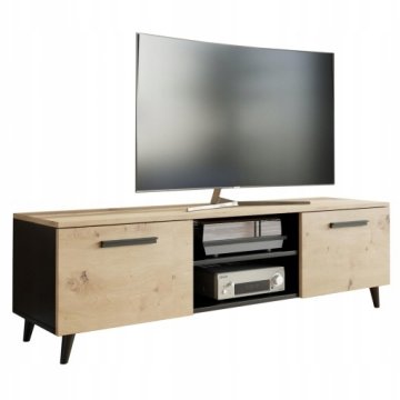 TV omarica v skandinavskem slogu Bergen 120 cm artisan/črna