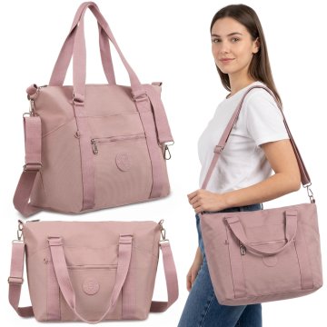 sarcia.eu PETERSON Ženska mestna torbica, velika POTNA torba, shopper torba, športna s pasom 34x46x16cm