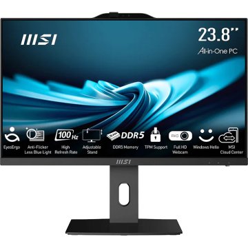 MSI Računalnik All-in-One PRO AP242P 14M Core i3 / 8 GB RAM / 512 GB SSD / 23,8" FHD / Windows 11 Pro (črn)