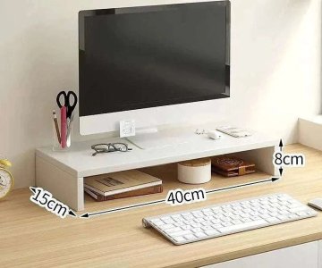 KJB Namizni podstavek za monitor s prostorom za dodatke, izvedba A